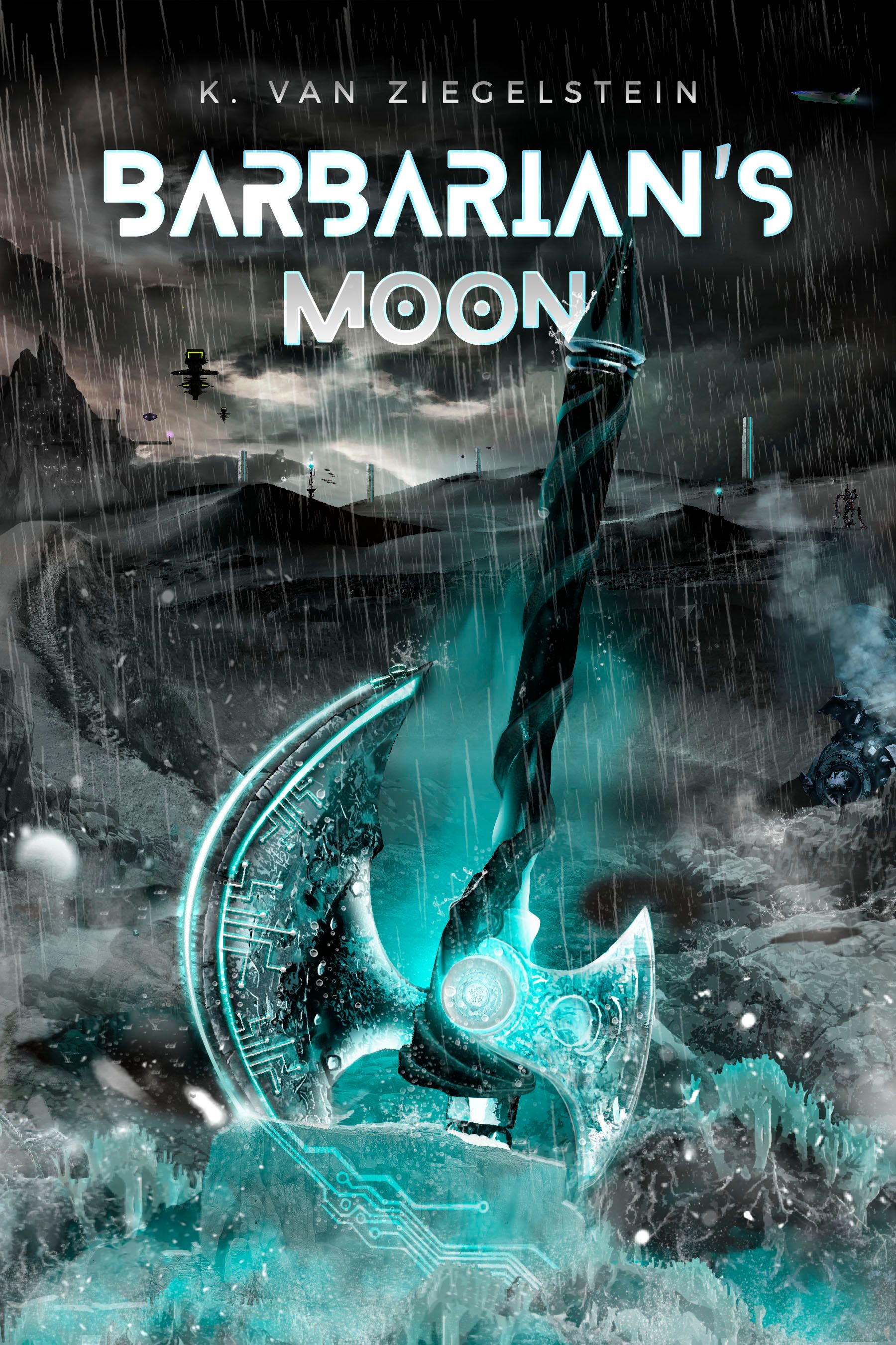Cover for the short story Barbarian's Moon.