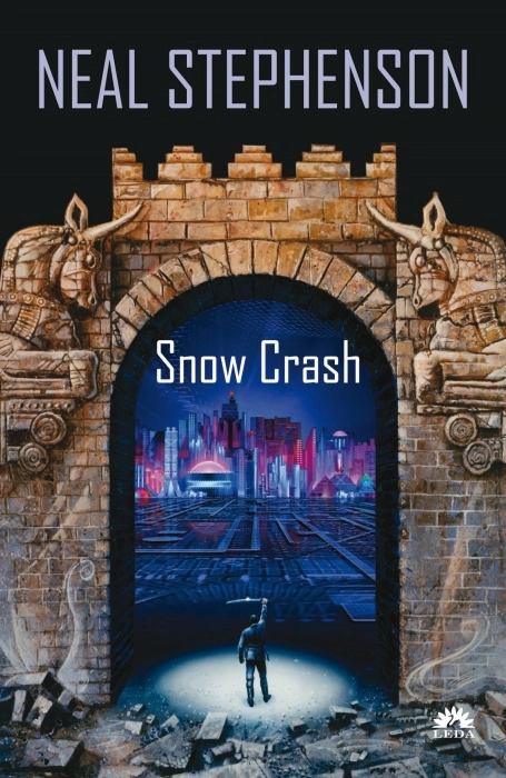 Buchcover des Romans 'Snow Crash'.